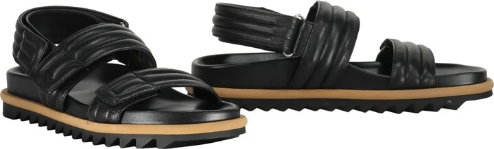 Leather And Rubber Slides - Image 2