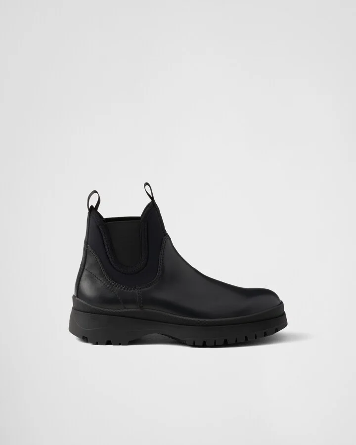Leather and stretch fabric Brixxen boots - Image 2