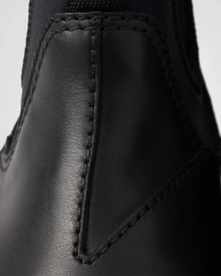 Leather and stretch fabric Brixxen boots - Image 6