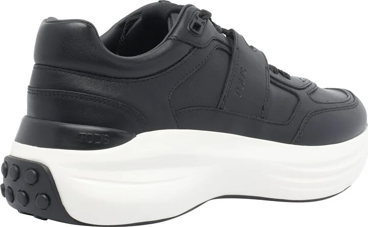 Leather And Technical Fabric Sneakers - Image 3