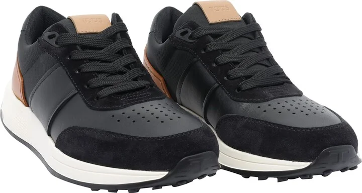 Leather And Technical Fabric Sneakers - Image 2