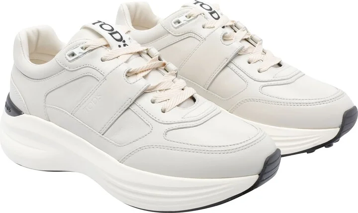 Leather And Technical Fabric Sneakers - Image 2