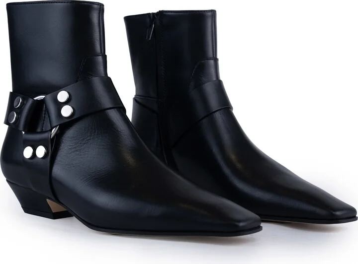 Leather Ankle Boot With Buckle - Image 3