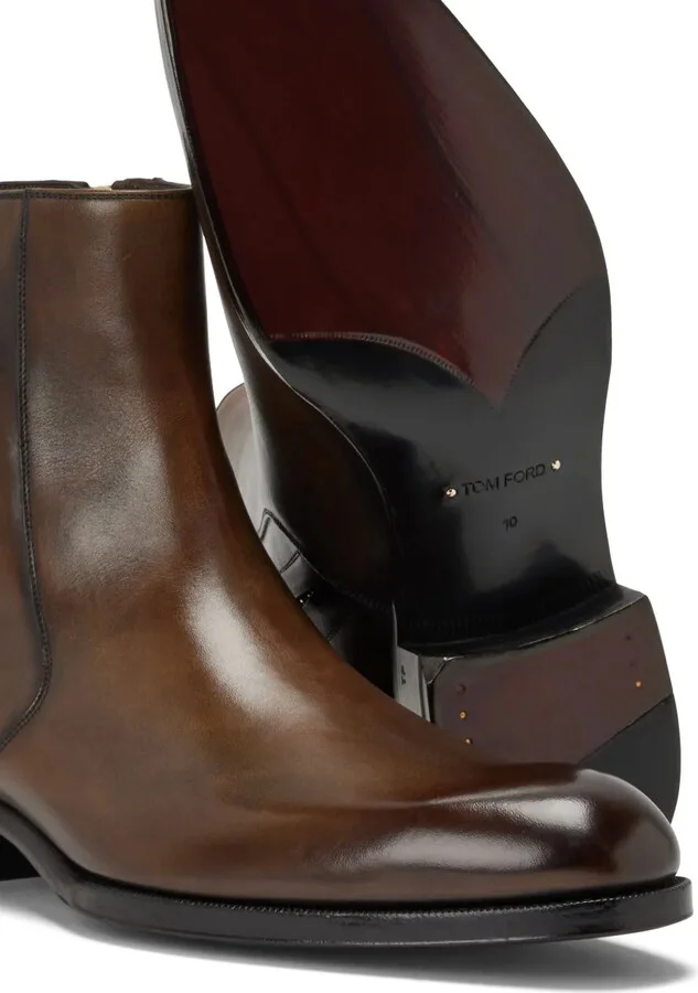 Leather Ankle Boots - Image 4