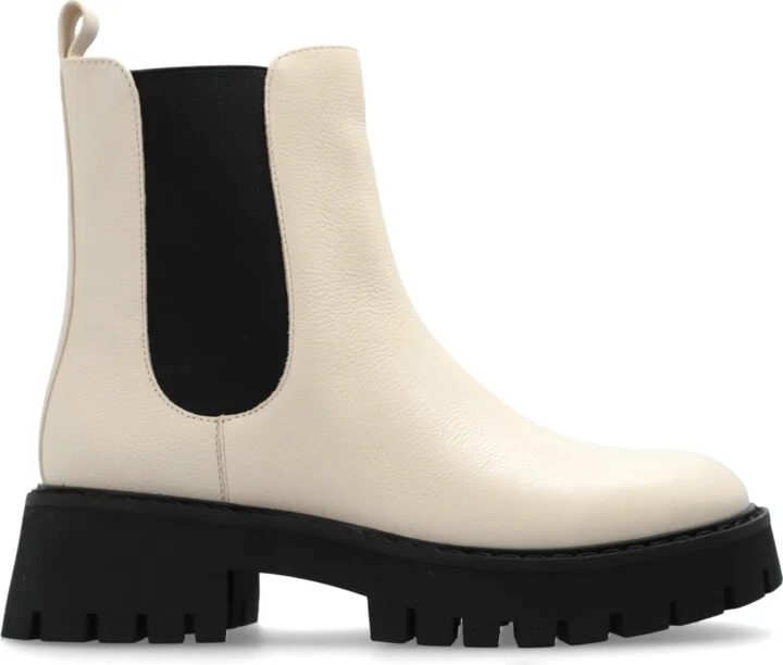 Leather Ankle Boots Asher, , - Cream