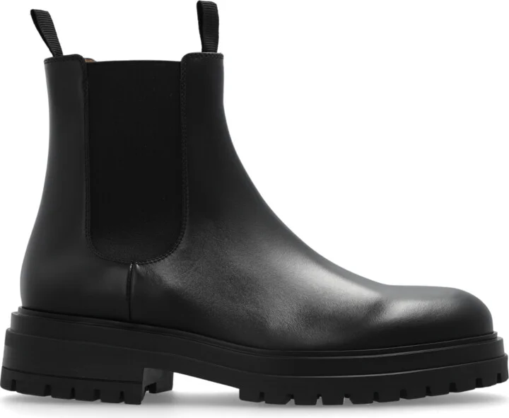 Leather Ankle Boots Chester, , - Black