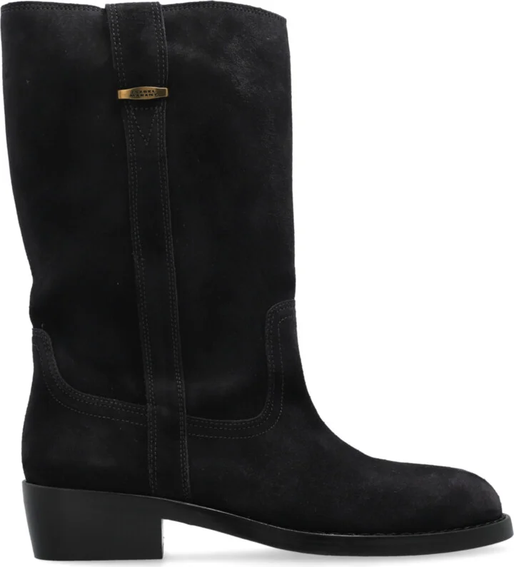 Leather Ankle Boots Heikee, , - Black