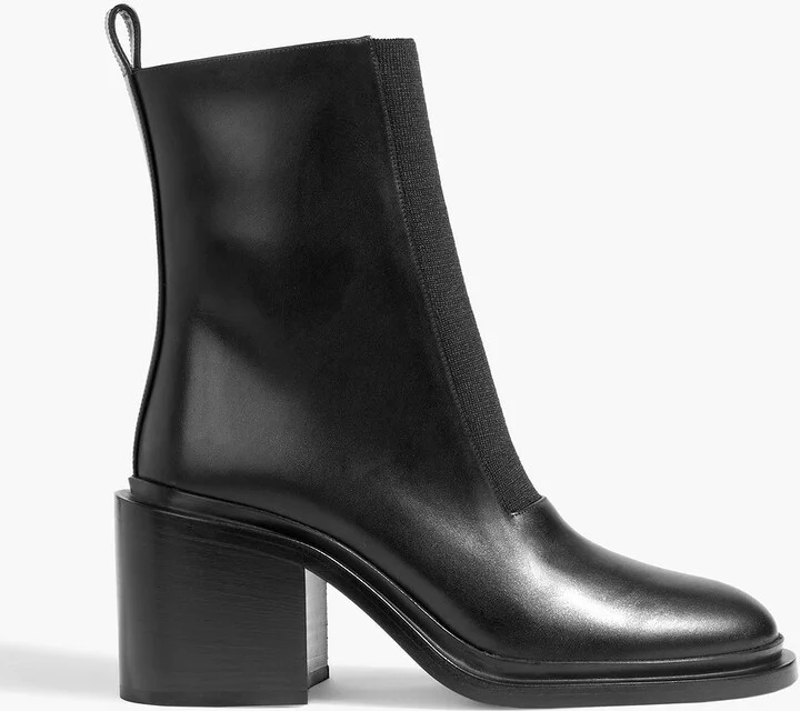 Leather ankle boots