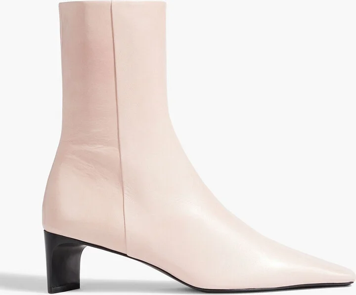 Leather ankle boots
