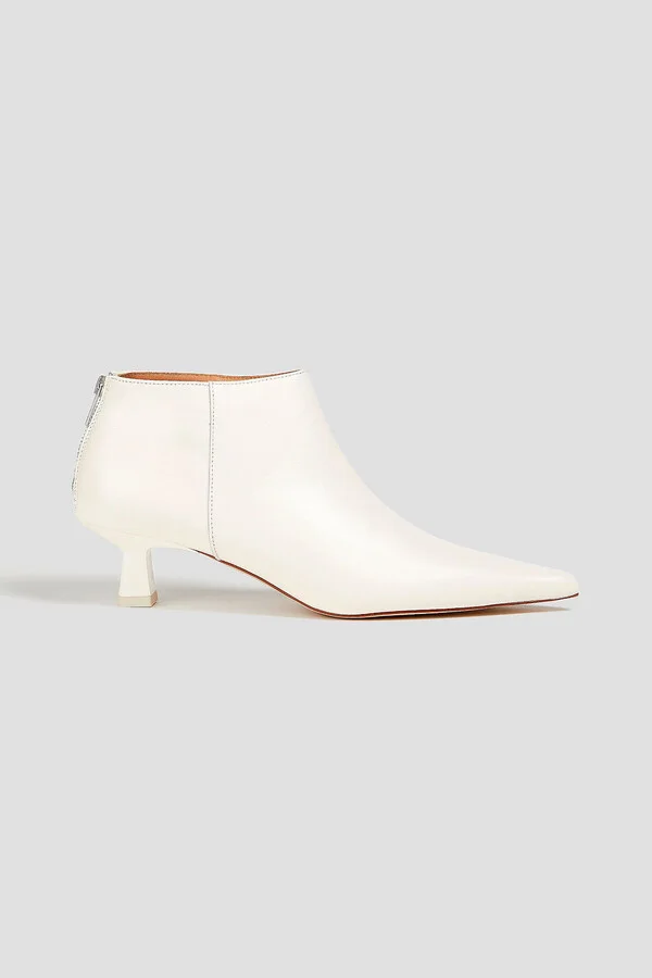 Leather ankle boots
