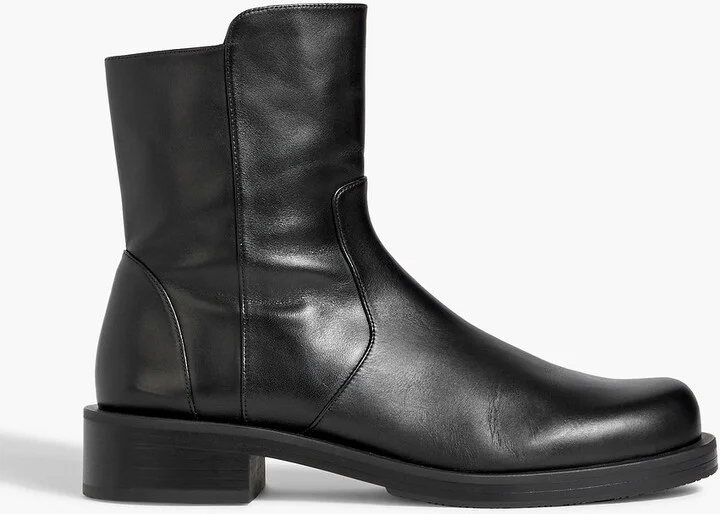 Leather ankle boots