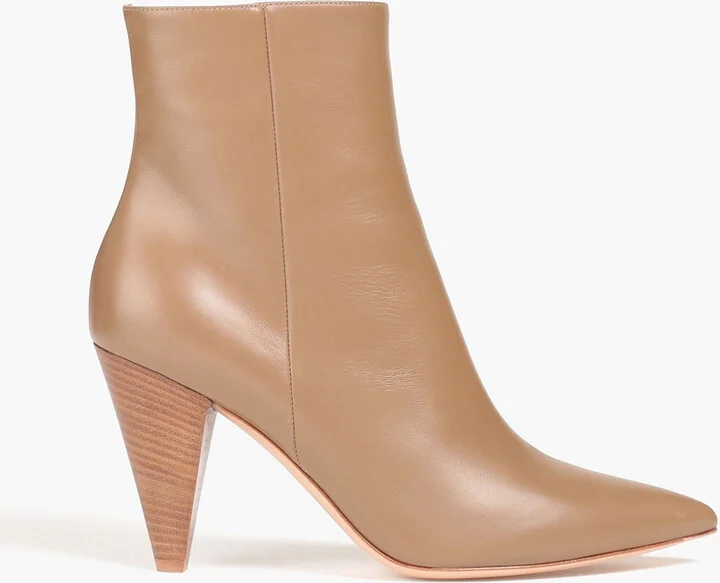 Leather ankle boots