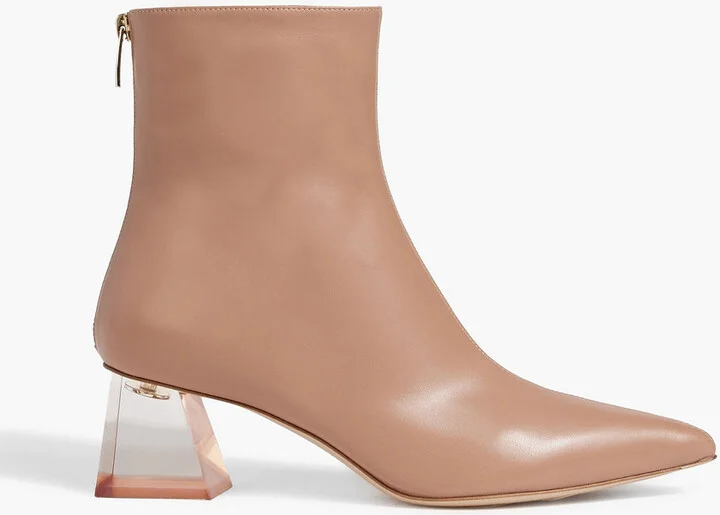 Leather ankle boots