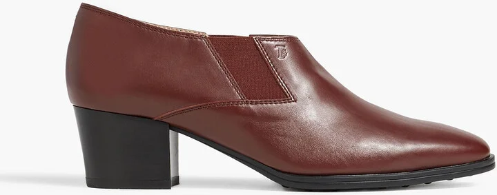 Leather ankle boots