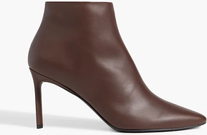 Leather ankle boots