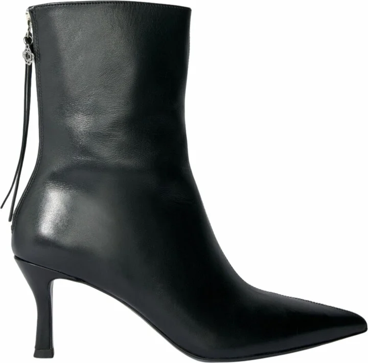 Leather ankle boots