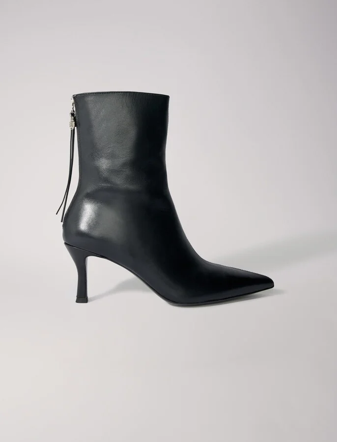Leather ankle boots