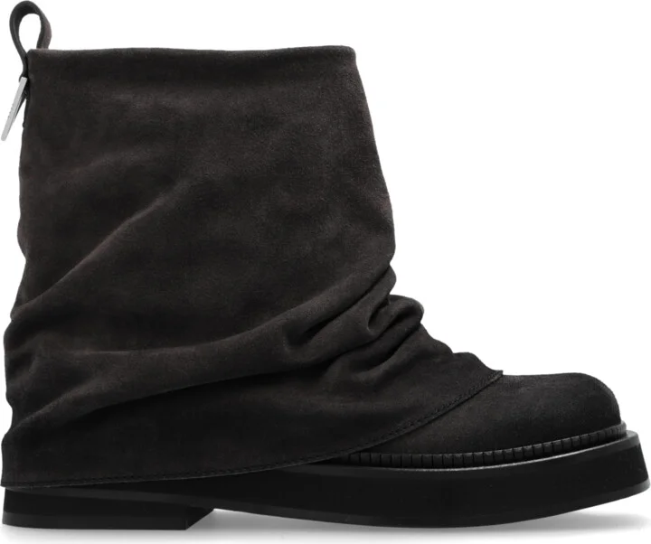 Leather Ankle Boots ‘Mini Robin’, , - Brown