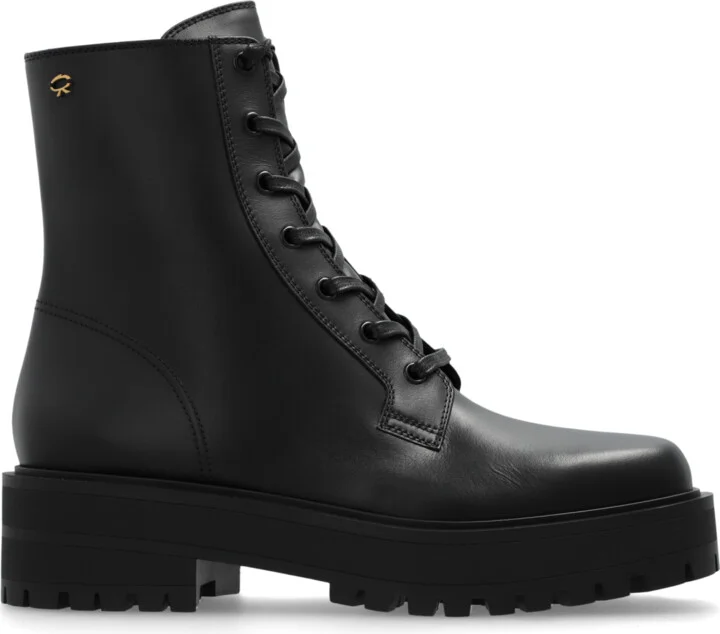 Leather Ankle Boots 'Turner', , - Black