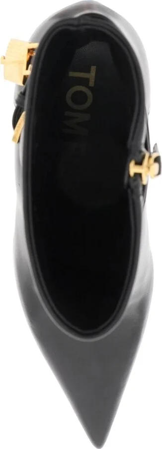 Leather Ankle Boots With Padlock - Image 2