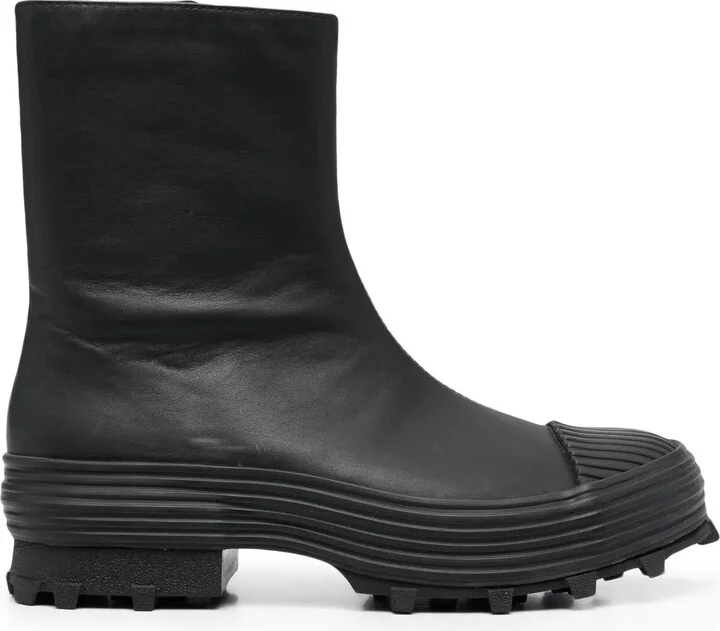 Leather Ankle-Length Boots
