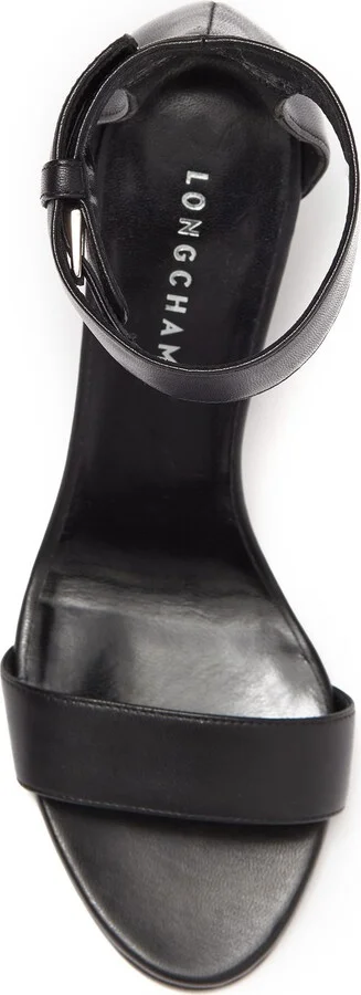 Leather Ankle Strap Block Heel Sandal - Image 4