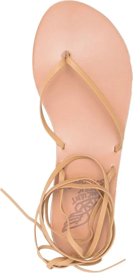 Leather Ankle-Tie Sandals - Image 4