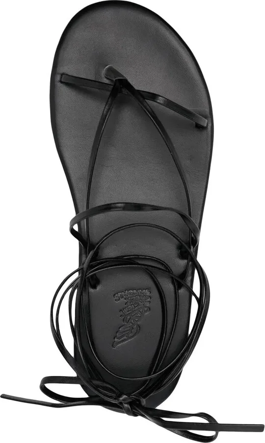 Leather Ankle-Tie Sandals - Image 4