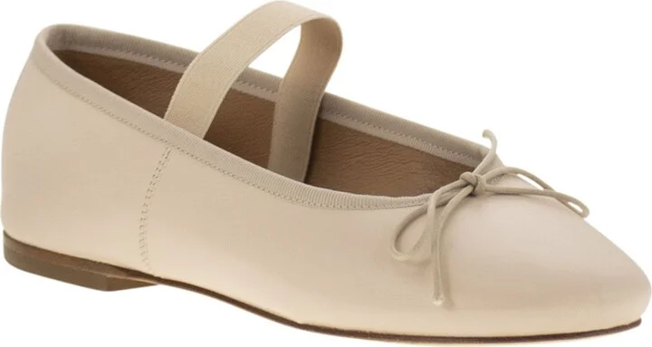 Leather Ballerina And Elastic Band - Image 2