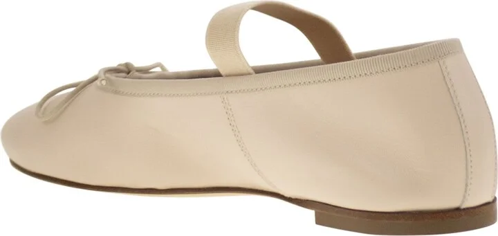 Leather Ballerina And Elastic Band - Image 3