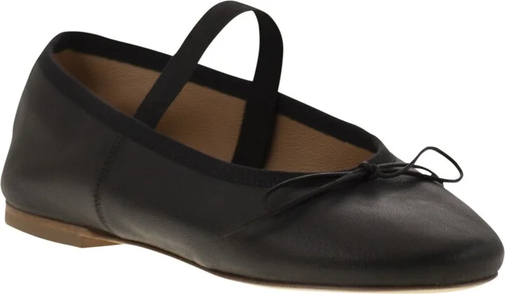 Leather Ballerina And Elastic Band - Image 2