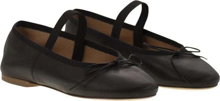 Leather Ballerina And Elastic Band - Image 4