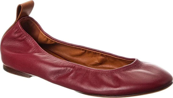Leather Ballerina Flat