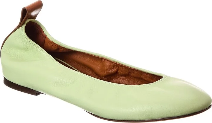 Leather Ballerina Flat