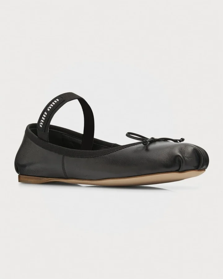 Leather Ballerina Flats - Image 5