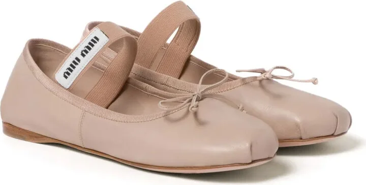 Leather Ballerina Shoes - Image 2