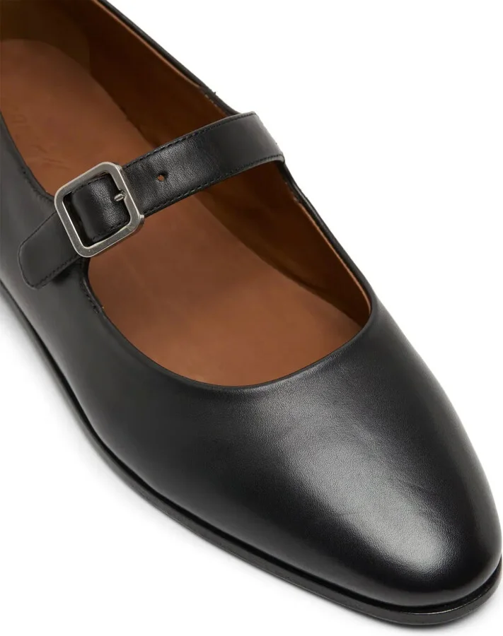 Leather Ballerina Shoes - Image 4