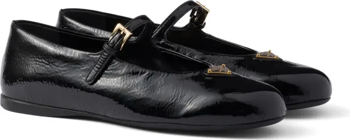 Leather Ballerina Shoes - Image 2