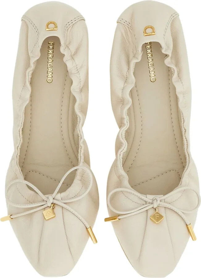 Leather Ballerina Shoes - Image 4