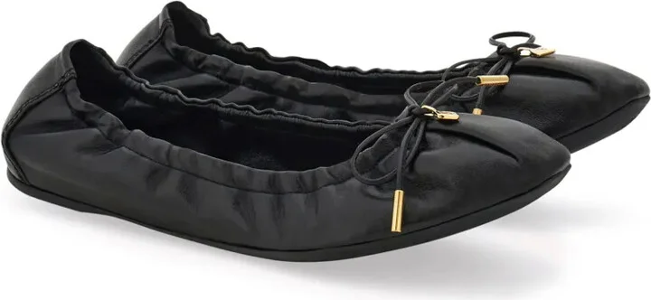 Leather Ballerina Shoes - Image 2