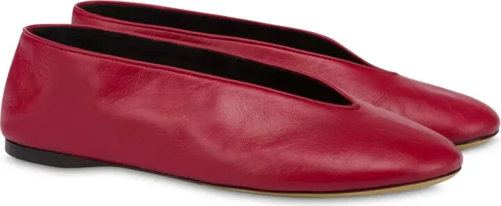 Leather Ballerina Shoes - Image 2