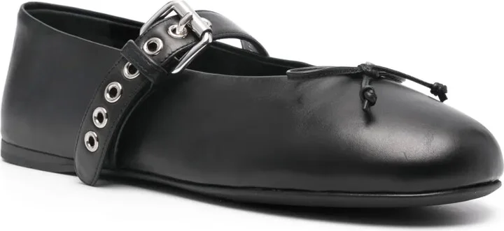 Leather Ballerina Shoes - Image 2