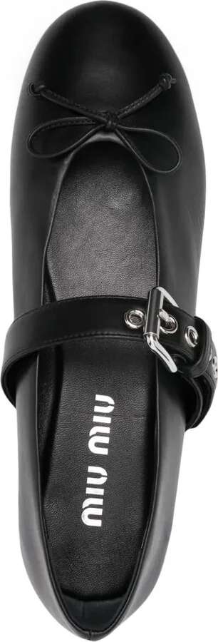 Leather Ballerina Shoes - Image 4