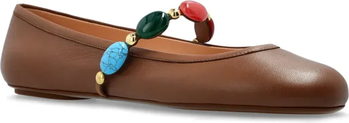 Leather Ballerina Shoes - Image 2