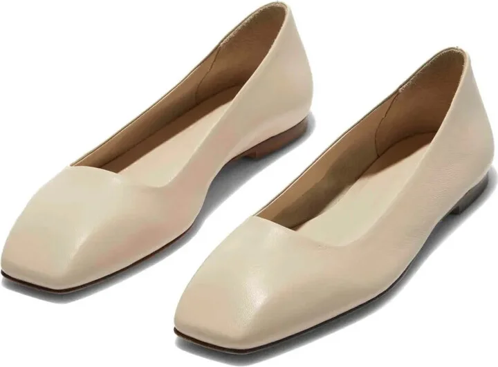 Leather Ballerina Shoes - Image 2