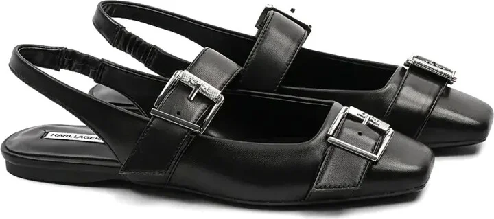 Leather Ballerina Shoes - Image 2