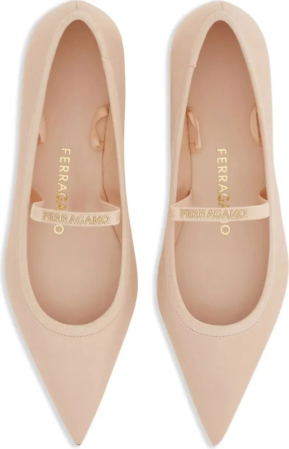 Leather Ballerina Shoes - Image 2