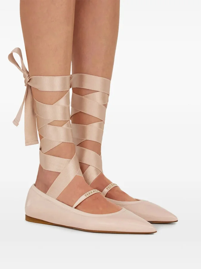 Leather Ballerina Shoes - Image 4