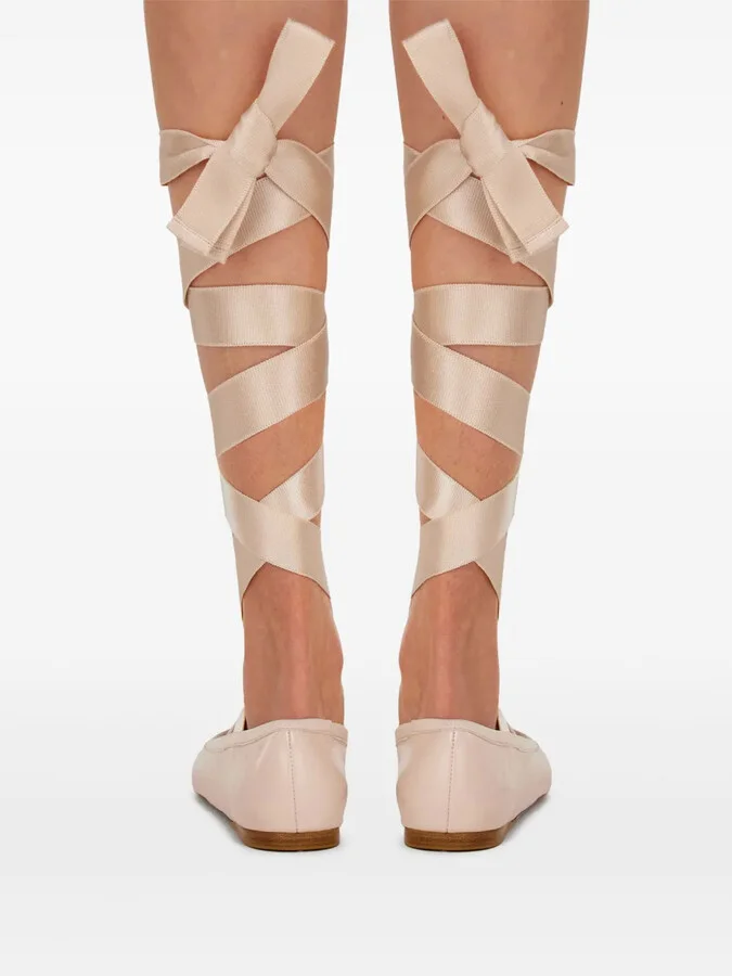 Leather Ballerina Shoes - Image 5