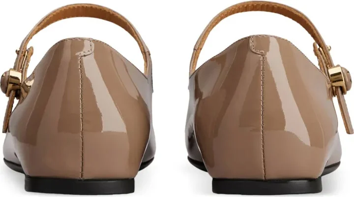 Leather Ballerina Shoes - Image 3
